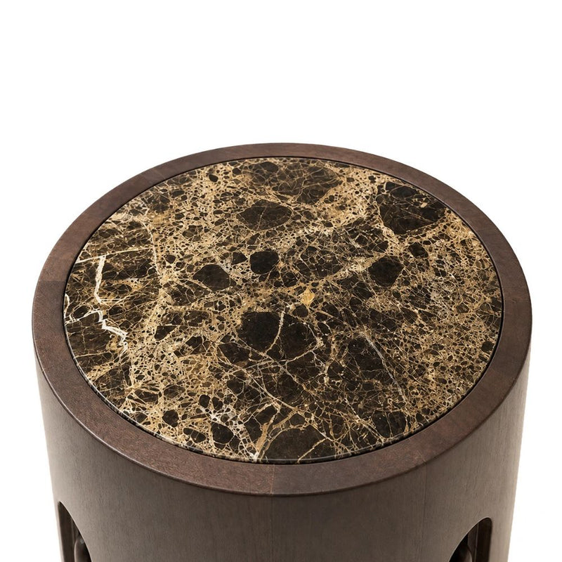 Kling Round Brown Side Table