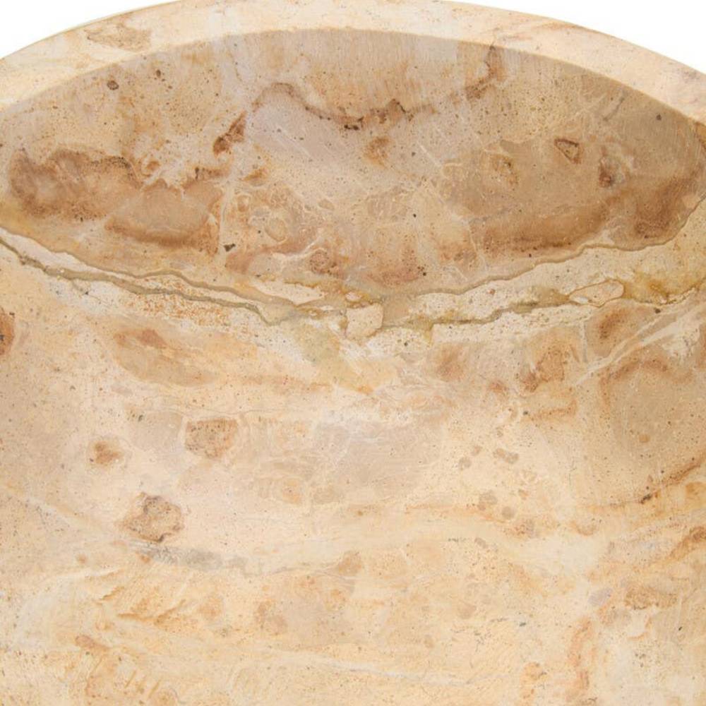 Marisol Chocolate Marble Pedestal Bowl
