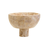 Marisol Chocolate Marble Pedestal Bowl