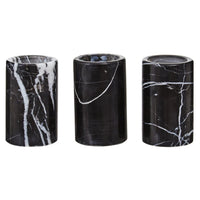 Accessories-Ornaments-Set-Of-3-Black-Marble-Tealight-Holders