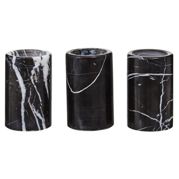 Accessories-Ornaments-Set-Of-3-Black-Marble-Tealight-Holders