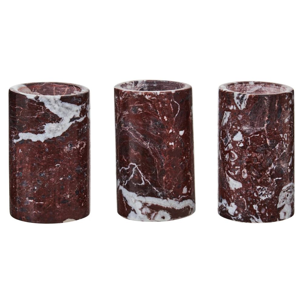 Accessories-Ornaments-Set-Of-3-Red-Marble-Tealight-Holders