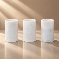 Accessories-Sculptures-Set-Of-3-White-Marble-Tealight-Holders