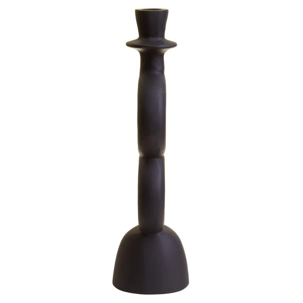 Accessories-Sculptures-Solomon-Large-Black-Candle-Holder