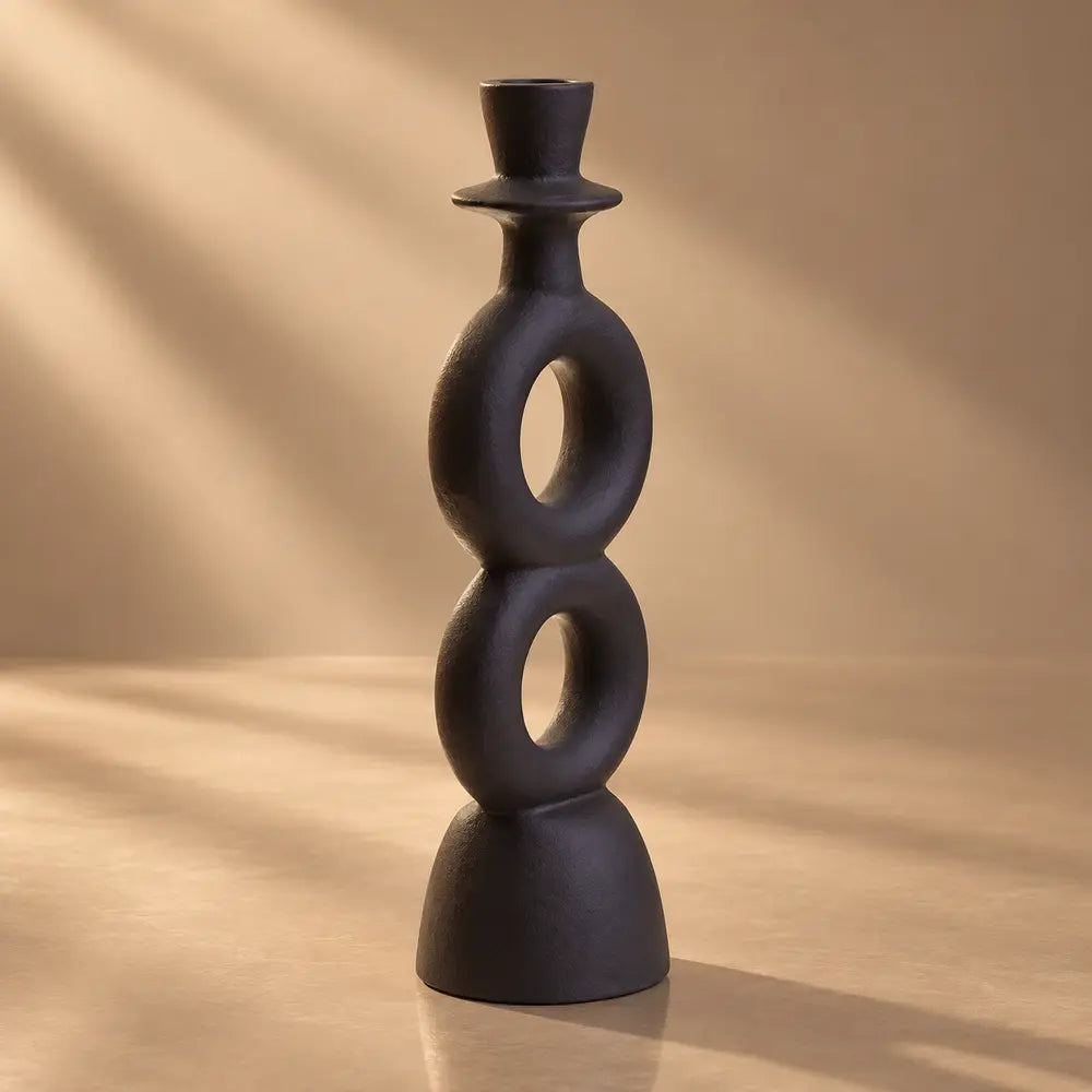 Accessories-Sculptures-Solomon-Large-Black-Candle-Holder