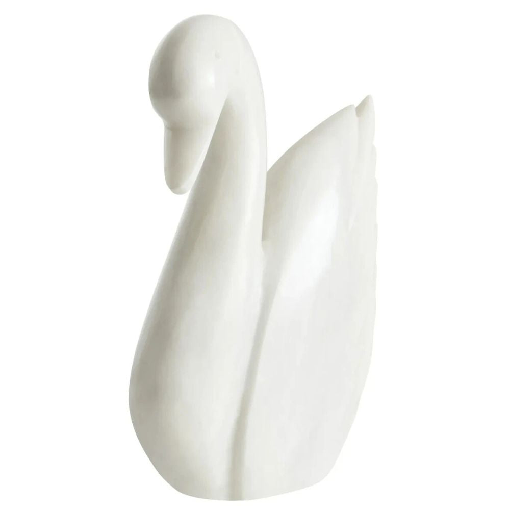 Accessories-Sculptures-White-Marble-Decorative-Swan