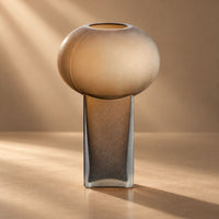 Carla Large Opaque Brown Glass Vase