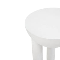 White side table zoom in view