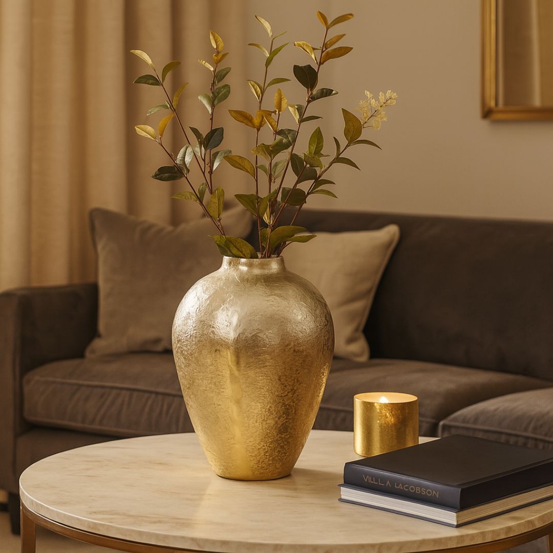 Arlo Large Vase – Ombre Gold & Silver