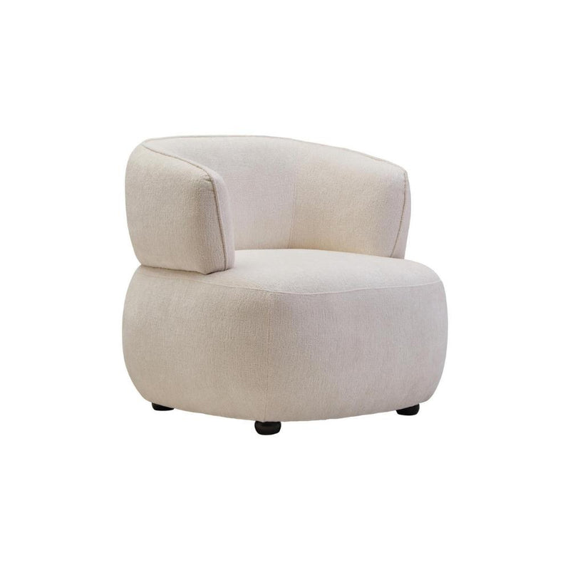 Beige armchair on a white background