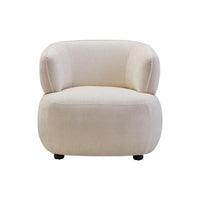 Beige armchair on a white background