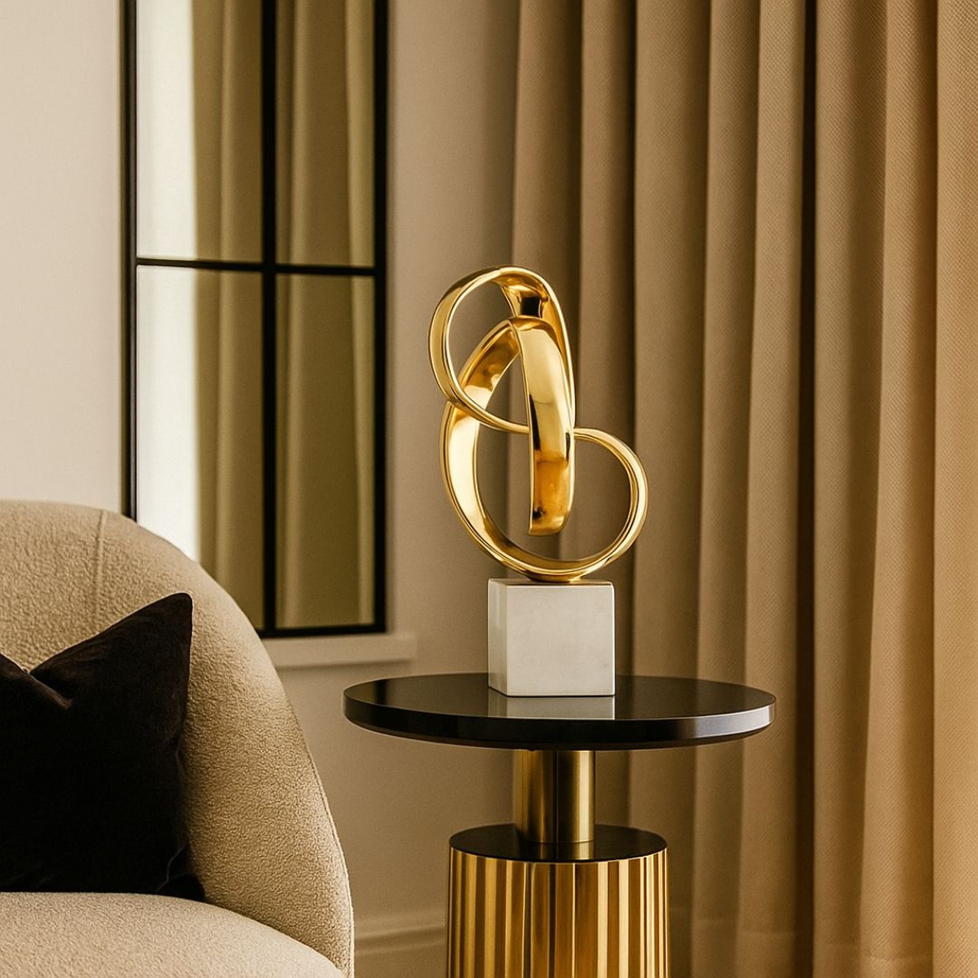 Astrid Gold Knot Sculpture