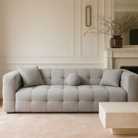 Bellagio Sofa 3 Seater – Cloud Grey Bouclé