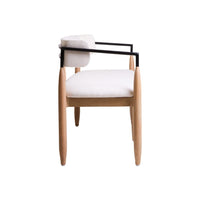 Calviano Cream Textured Dining Bench