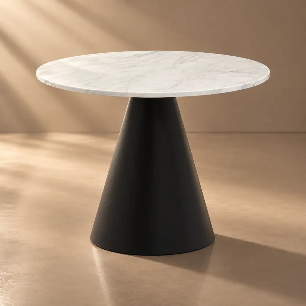 Furniture-Alina-Round-White-Marble-Top-Dining-Table