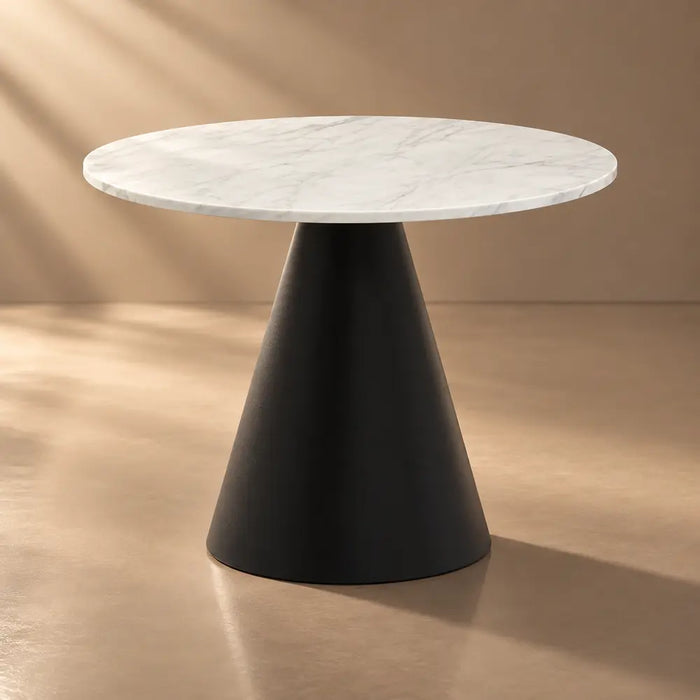 Furniture-Alina-Round-White-Marble-Top-Dining-Table