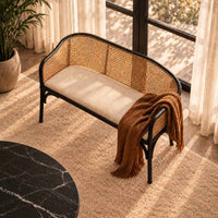 Lorenza Natural Cane Bench