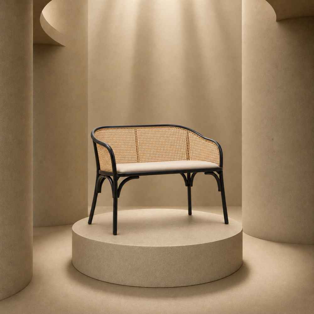 Lorenza Natural Cane Bench