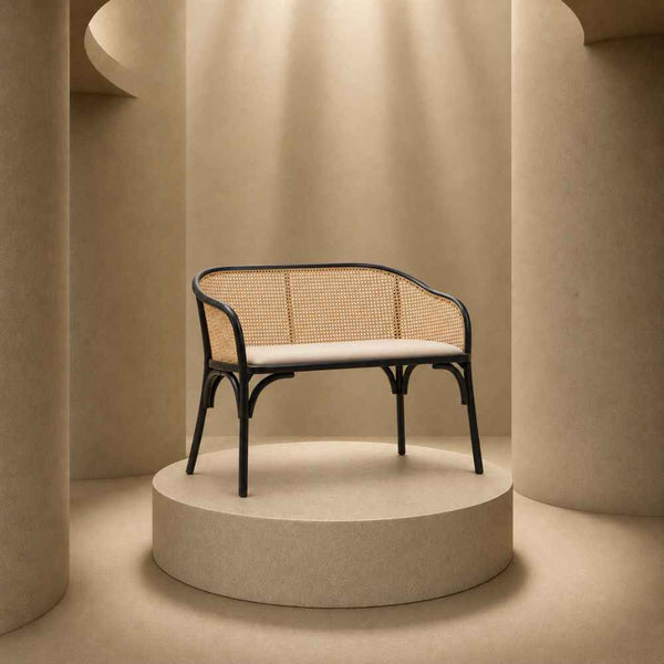 Lorenza Natural Cane Bench