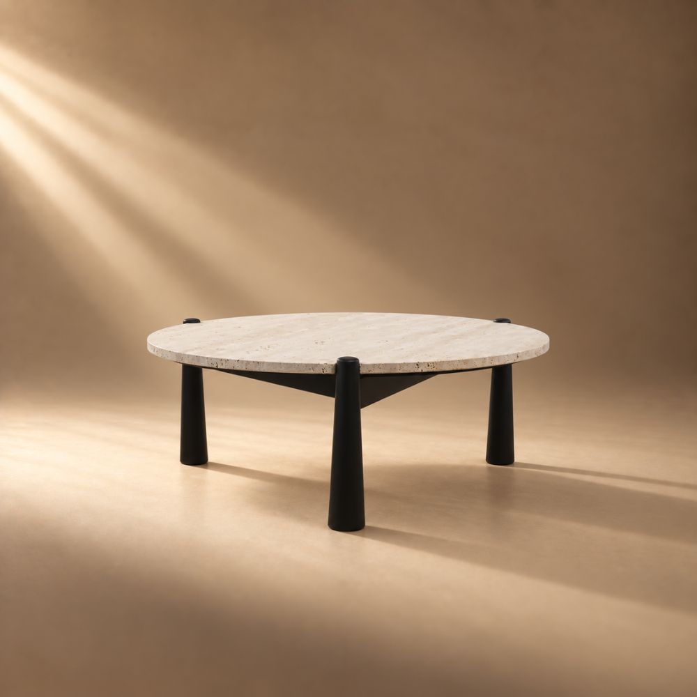 Canopy Travertine Coffee Table