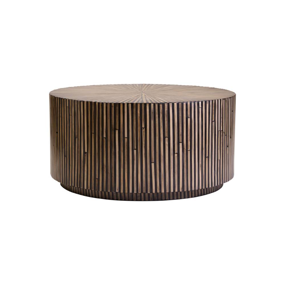 Orana Bamboo Inlay Round Coffee Table
