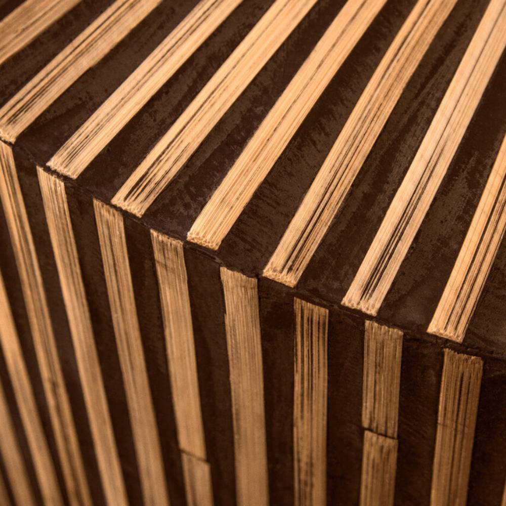 Orana Bamboo Inlay Round Coffee Table
