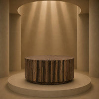 Orana Bamboo Inlay Round Coffee Table