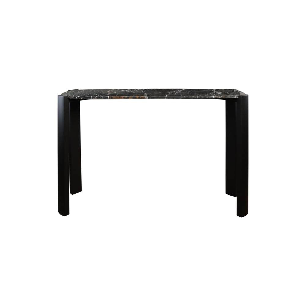Elara Black Marble Veneer Console Table
