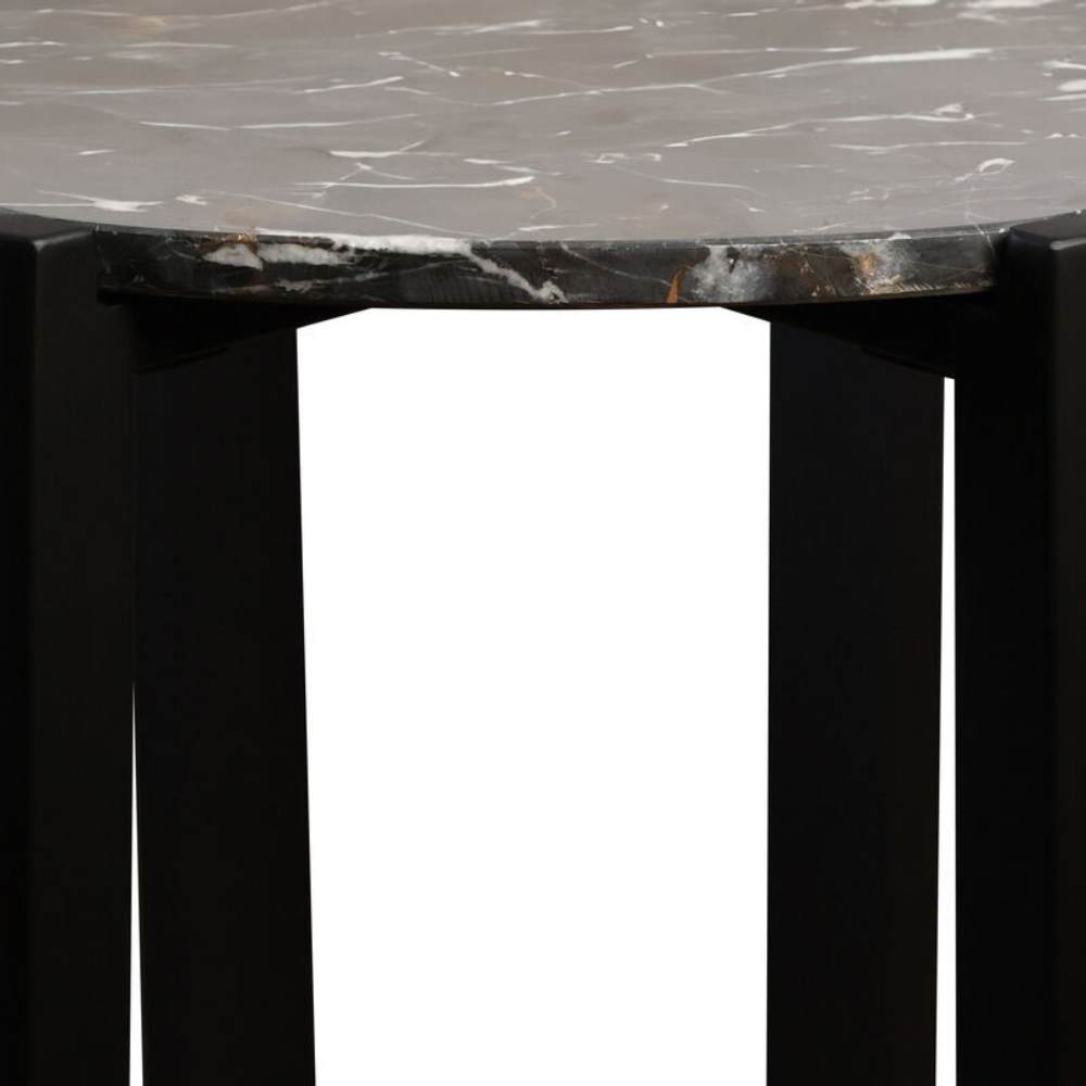 Elara Black Marble Veneer Console Table