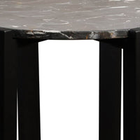 Elara Black Marble Veneer Console Table