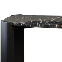 Elara Black Marble Veneer Console Table