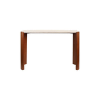 Elara Travertine Console Table