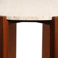 Elara Travertine Console Table
