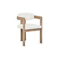 Ardino Grey Mango Wood & Bouclé Chair