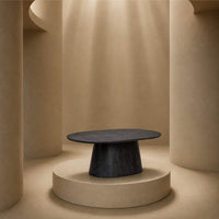 Black Pedesta Mango Dining Table