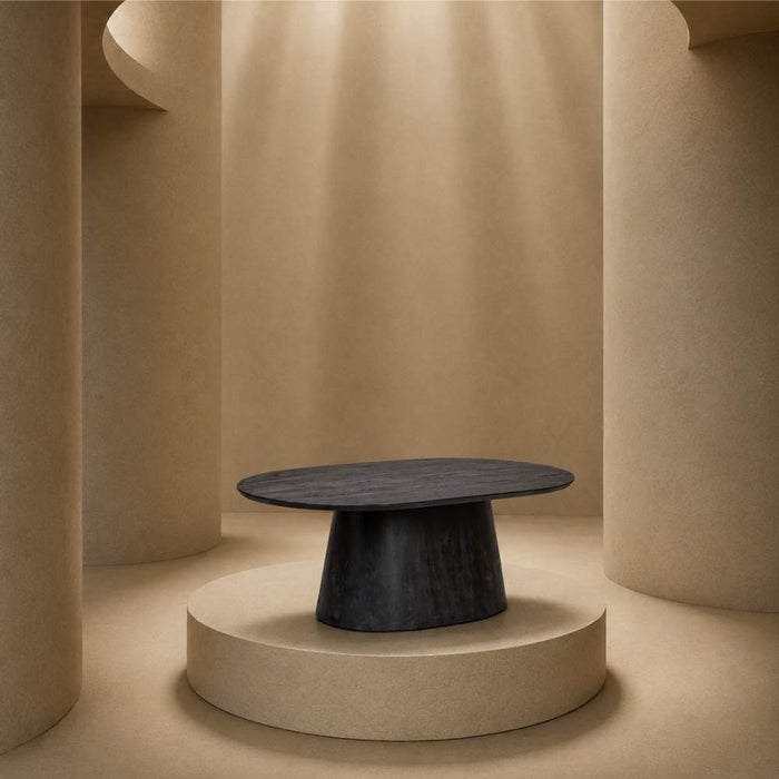 Black Pedesta Mango Dining Table