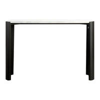 Furniture-Elara-White-Marble-Top-Console-Table