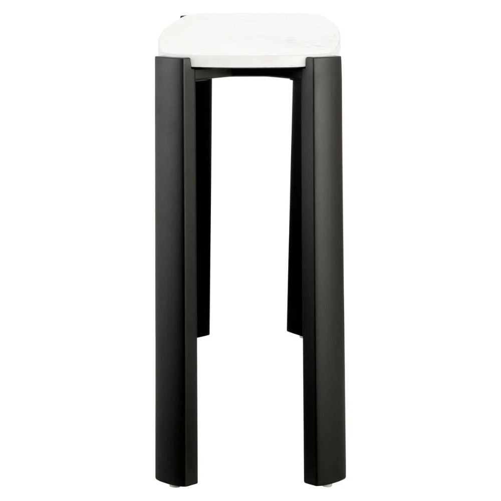 Furniture-Elara-White-Marble-Top-Console-Table