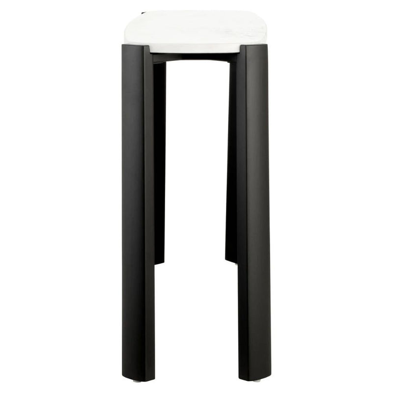 Furniture-Elara-White-Marble-Top-Console-Table