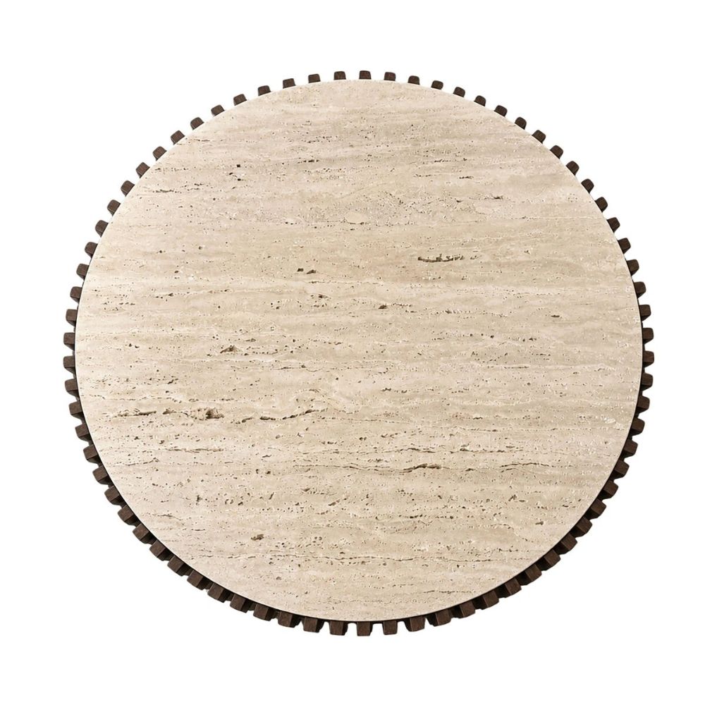 Furniture-Kering-Round-Travertine-Coffee-Table