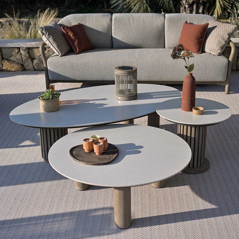 Oval garden coffee table CHESTER