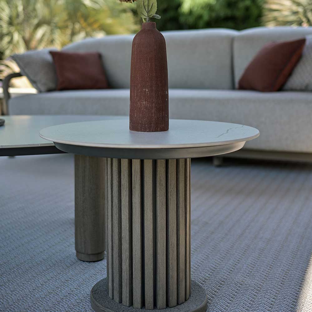 Round garden coffee table Ø 55 cm CHESTER