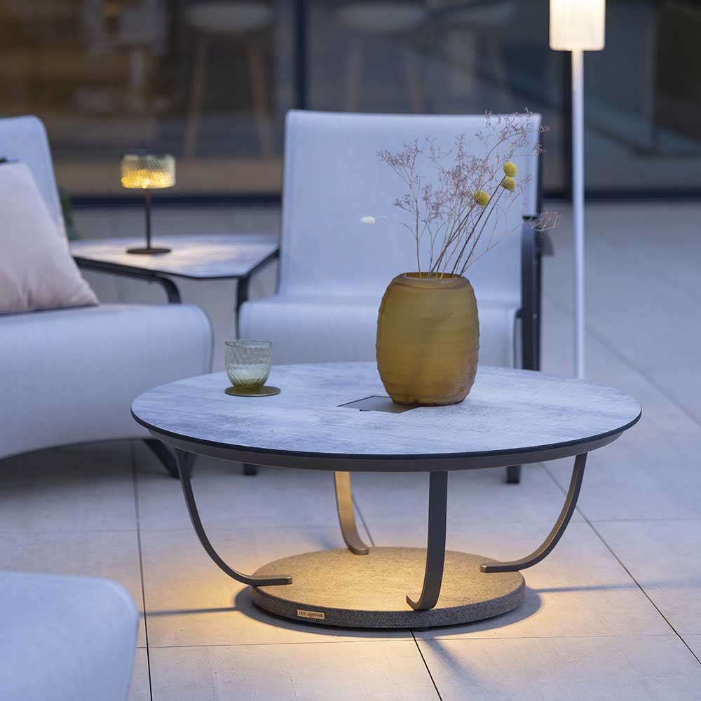 Table basse solaire Ø 90 cm JET STREAM