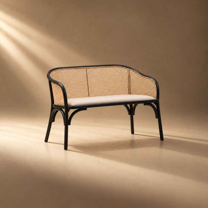 Lorenza Natural Cane Bench