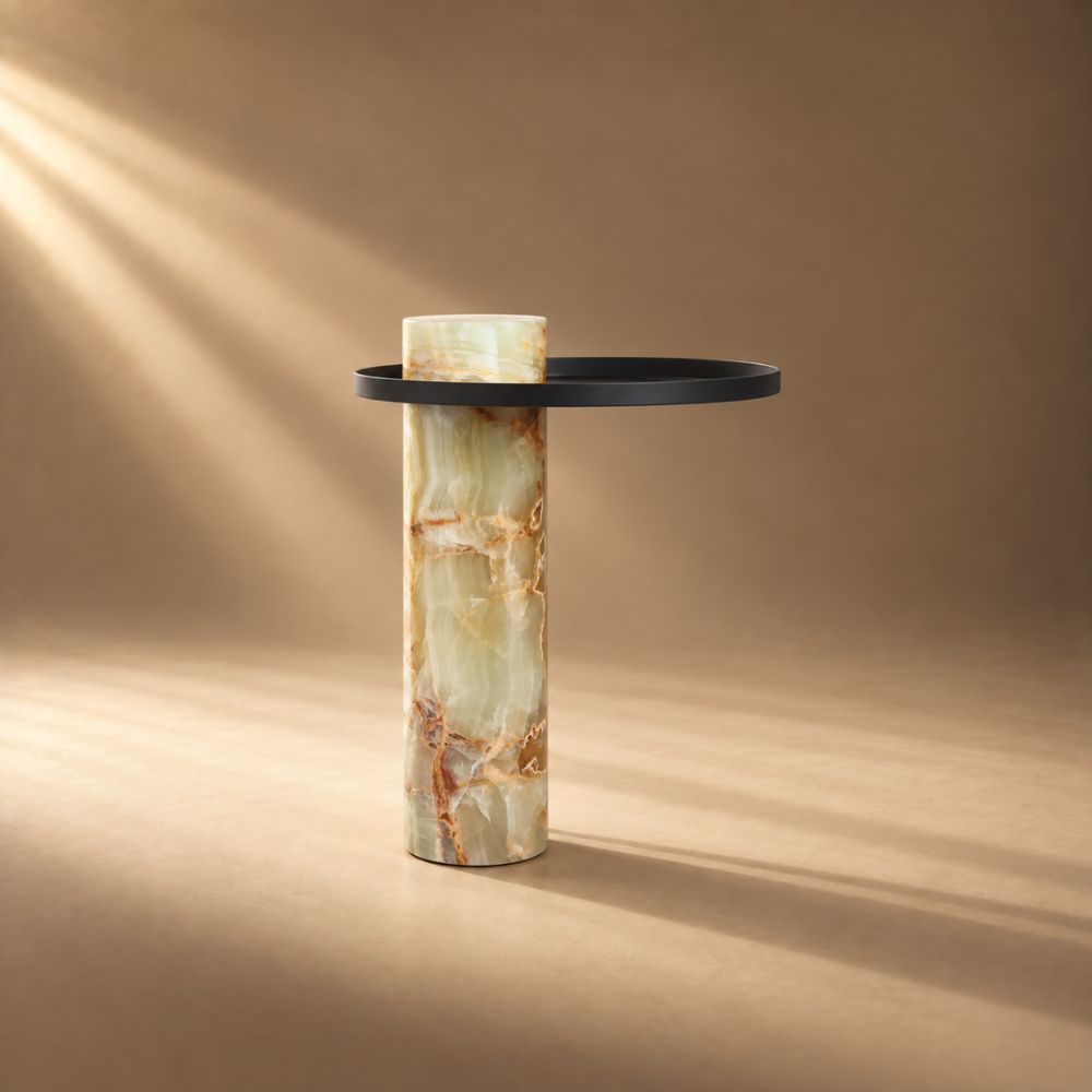 Furniture-Mantis-Onyx-Column-Base-Side-Table