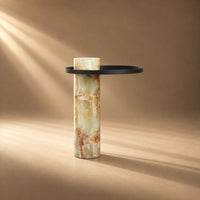 Furniture-Mantis-Onyx-Column-Base-Side-Table