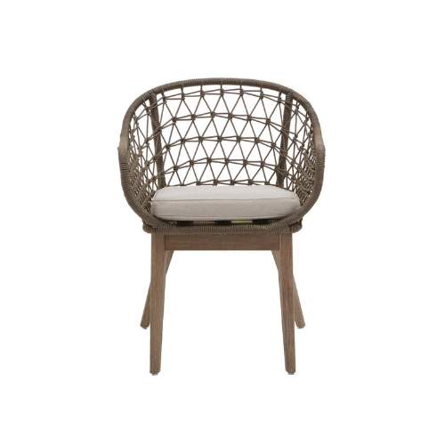Marlowe Grey Woven Rope Chair x 2