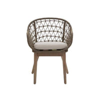 Marlowe Grey Woven Rope Chair x 2
