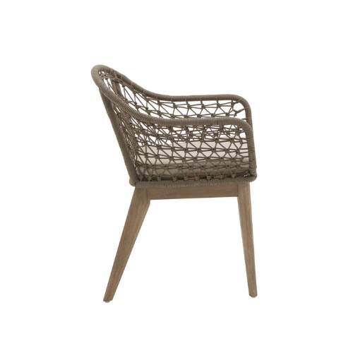 Marlowe Grey Woven Rope Chair x 2