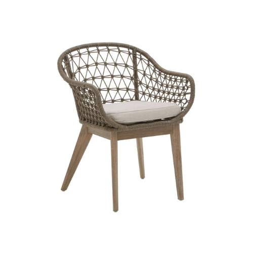 Marlowe Grey Woven Rope Chair x 2